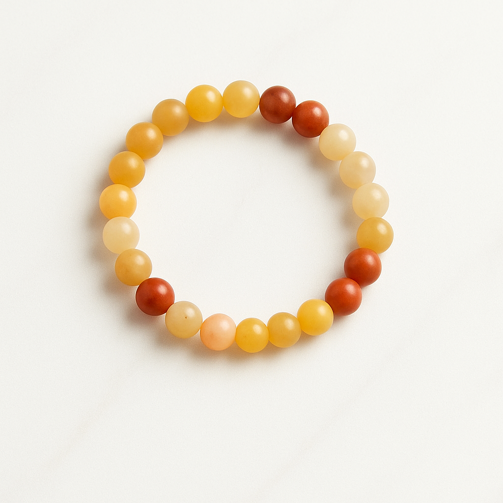 Bracciale con perle tonde di agata
