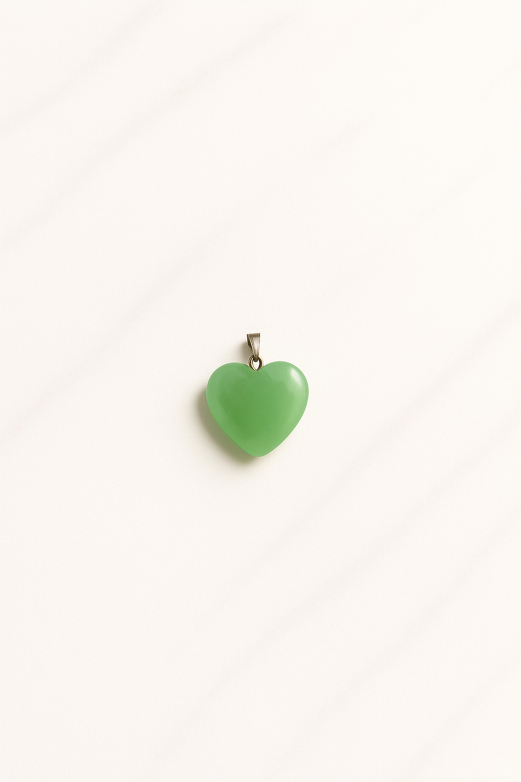 Pendente a cuore verde avventurina