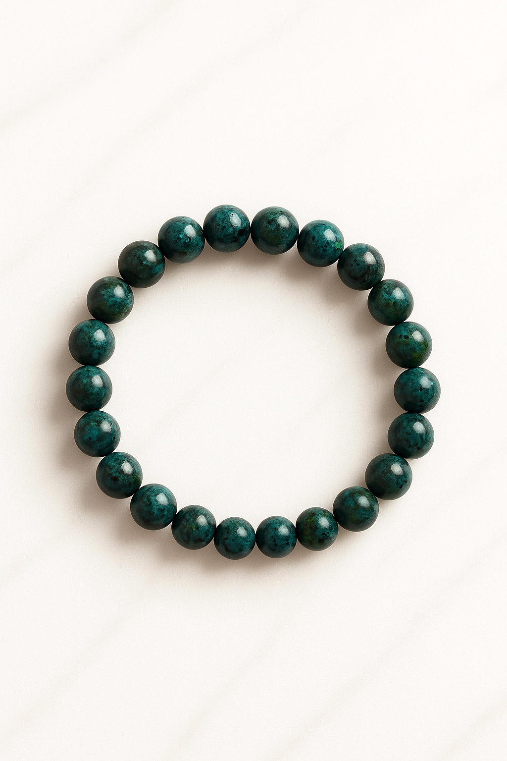 Bracciale con perline di crisocolla